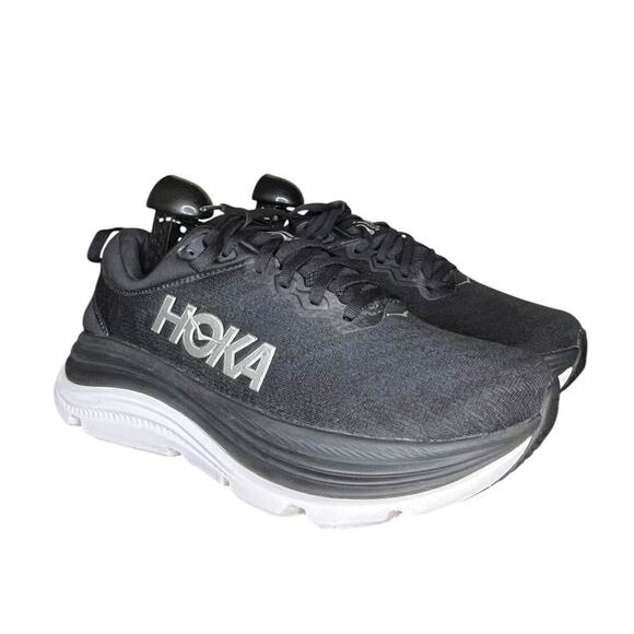 ***Sold*** Mens Hoka One One Gaviota 5 Cushioned Running Shoes Size 8.5 Black - Picture 3 of 7